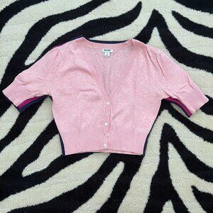 Old Navy LIGHT PINK Lightweight Cropped Cardigan